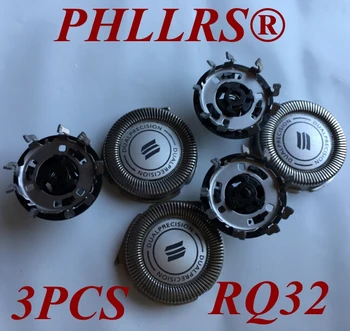 3Pcs RQ32 Reemplazo de la Cabeza de la hoja de afeitar Philips Norelco afeitadora RQ11 YS527 YS534 YS536 YQ300 YQ306 YQ308 YQ318 RQ1150 RQ1160