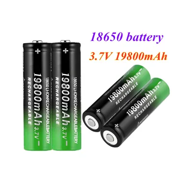 Nueva batería Li-Ion 18650 19800mAh batería recargable de 3.7 V para la linterna LED linterna o dispositivos electrónicos de la batería