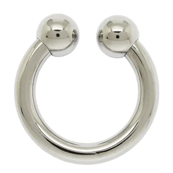 3 mm a 10 mm de espesor joyería piercing del barbell circular perforación del pezón anillo de acero inoxidable tornillo de la perforación del anillo anillos de titanio