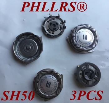 3Pcs SH50 Reemplazo de la cabeza de la hoja de afeitar philips afeitadora S5510 S5340 S5140 S5110 S5400 S9161 S5050 S7510 S5380 S5011 S5010