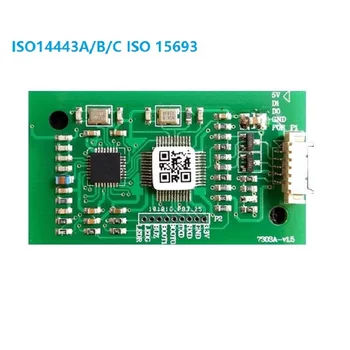 13.56 mhz ISO14443A/B/C ISO 15693 módulo lector de tarjetas Incorporado lector de tarjetas Wiegand/UART de salida