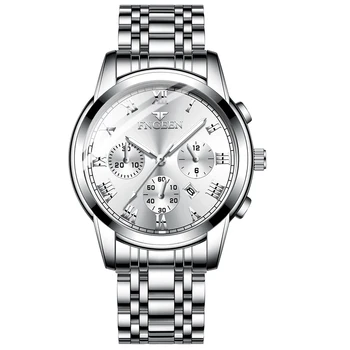 Reloj Hombre 2020 Nueva Marca de Lujo de Acero Negro Impermeable de los Relojes de Pulsera de los Hombres de la Hora Famoso Negocio de Cuarzo reloj Masculino Reloj de Hombre