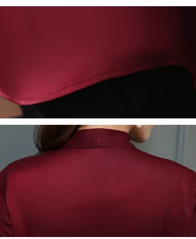 Moda Mujer Blusas 2021 Manga Larga Arco Collar De La Oficina De Las Señoras Blusa De Mujer En Tallas Tops De Gasa De La Blusa De La Mujer Camisetas De 2198 50
