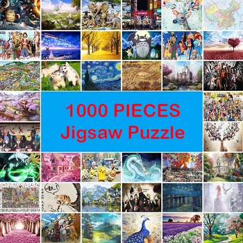 1000 Piezas de Papel de Puzzles Adultos Juguetes Educativos 39 Estilos de Rompecabezas de Juguete Para los Niños Regalo de Construcción de Montaje de