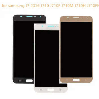 Para Samsung Galaxy J7 J710 2016 J7 pro 2017 J730 de Pantalla Táctil Digitalizador Asamblea Puede Ajustar el Brillo Para J730 Lcd