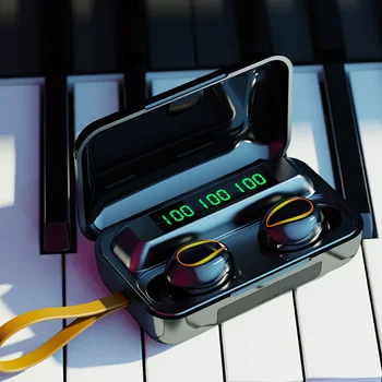 NBX Mini TWS Bluetooth 5.0 Auriculares de Caja de Carga de Auriculares Inalámbricos de 9D Estéreo de los Deportes de la prenda Impermeable Auriculares Con Micrófono