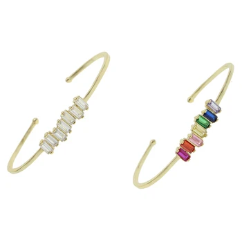 2020 Nueva Colección de oro de Color de arco iris de Cristal Pulsera brazalete de Encaje hasta las Pulseras para las Mujeres de la Joyería