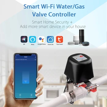 Tuya Amazon Alexa Google Ayudante de IFTTT Smart Wireless de Control de Agua de Gas de la Válvula de Vida Inteligente WiFi Apagado del Controlador