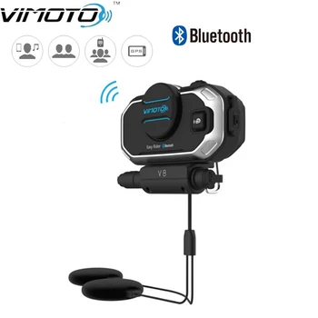 Easy Rider Vimoto Marca V8 Multi-funcional de la Moto BT Interfono Casco de la Motocicleta de Intercomunicador del Auricular Bluetooth Versión en inglés
