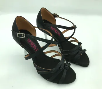 Profesional y Fashional de baile latino zapatos de baile zapatos de la salsa zapatos de tango & zapatos de la boda de 6216BLK