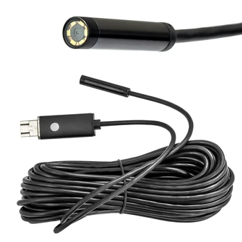 KERUI Cámara-Endoscopio USB/Micro USB Conexión Para el Teléfono Android a la Computadora Mini Cámara IP67 Impermeable de 6 Luces LED Endoscopio