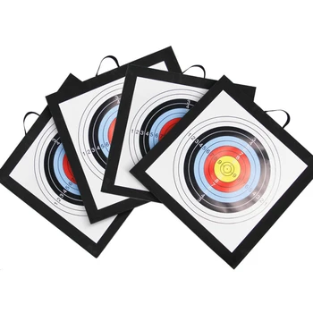 ABGZ-Meta de tiro con arco al aire libre, Arco y Flechas de Eva Blanco de 50 X 50 X 6 cm