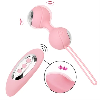 Vibrador de Bolas de Kegel de la Vagina Apriete Estimulador de Clítoris Ejercitador de Kegel, los Juguetes Sexuales para la Mujer G-Spot Massager Ben Wa Bola