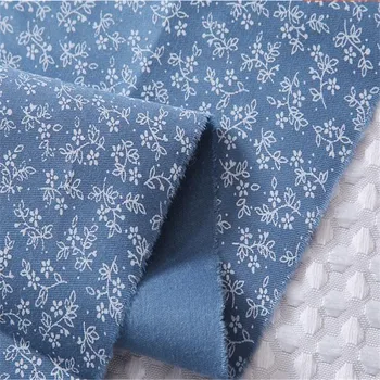 Nueva Tela de 6 pcs 40 * 50cm Azul de la Flor de Tela de Algodón de BRICOLAJE de Retazos de Costura, ropa de Cama de Bebé almohada de Tela