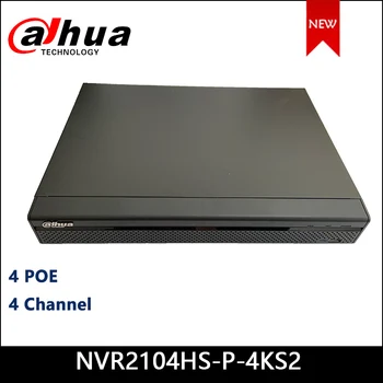 Dahua POE NVR NVR2104HS-P-4KS2 de 4 Canales Compacto de 1U 4PoE Lite 4K H. 265 Grabadora de Vídeo en Red