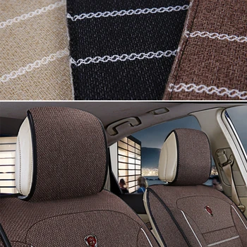 KADULEE lino asiento de coche cubierta para dodge journey calibre nitro challenger ram 1500 protector de asiento de coche Auto accesorios coche-estilo