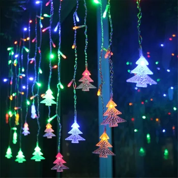 3.5 M LED Carámbano Cadena de Luces de 8 Modos de Árbol de Navidad LED de la Cortina de la Guirnalda de Año Nuevo, la Navidad la Fiesta de la Boda de Luz