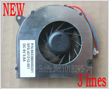 Para HP Compaq nx6330 Serie de Ventilador de Refrigeración UDQFRPH53C1N 6033B0006301 431312-001 HY60G-05A DC5V 0.29 UN 3 hilos 3-pin