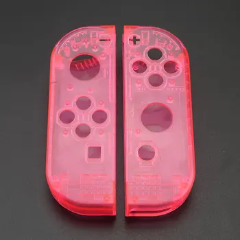 JCD Vivienda Caso de Shell Cubierta Para Nintendo Interruptor NS NX Alegría-Con Controlador Transparente Rojo Azul Reemplazo de los Casos de Protección de