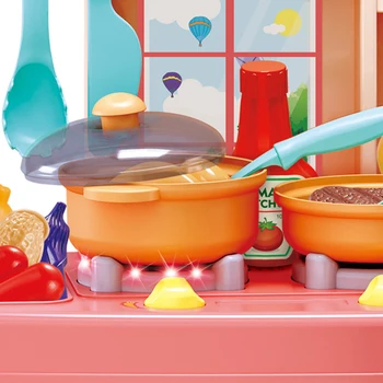 De Alimentos de cocina Juego imaginativo Juego de Roles de las Niñas Juguetes de Cocina Niños juego de Cocina para Niños de Simulación Vajilla Juguete Educativo