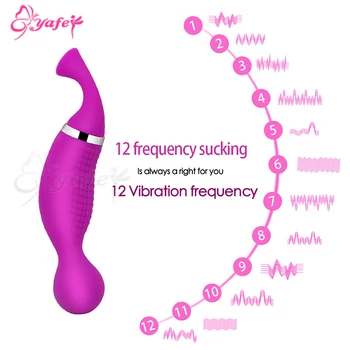 12 Velocidad de Succión Vibrador del sexo Erótico juguetes estimulador de Clítoris Pezón Vibrador de Masaje de Adultos Lengua Lamiendo los juguetes sexuales para Mujeres