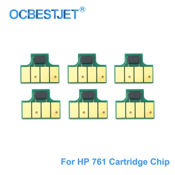 Para HP 761 Cartucho de Tinta con Chip de la Nueva Actualización Chip Compatible Para HP DesignJet T7100 T7200 Impresora CM991A CM992A (MBK C M Y GY DGY)