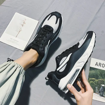 Moda de segunda generación Rhea PU air-cushion zapatos de explosivos ultraligero par de zapatos de los hombres y las mujeres los zapatos del ocio de los deportes de la moda