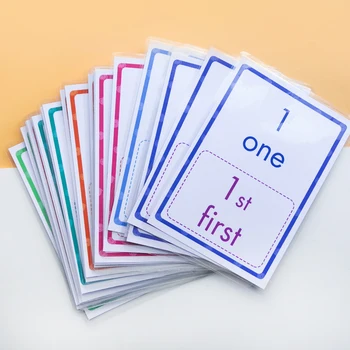 20pcs Baby1-20 Número para el Aprendizaje de inglés de la Palabra de la Tarjeta de Juegos de Montessori Bebé Flash Tarjetas de Juguetes Educativos para Niños