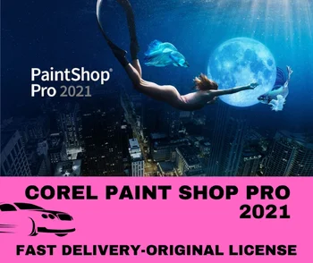 Corel paint shop pro 2021 + software de servicio de formación + Entrega Rápida-Producto Garantizado-Obras