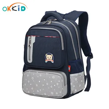 OKKID los niños de la escuela bolsas para los niños impermeable mochila de la escuela a los niños ortopédicos mochila bolsa de boy a la escuela bolso de regalos para niños