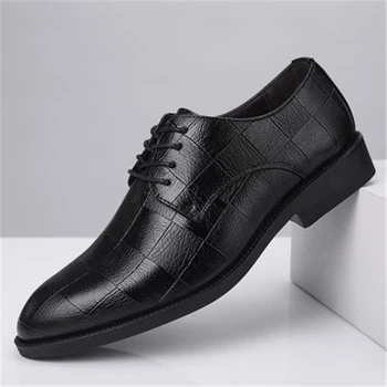 2018 marca de lujo de los hombres de los zapatos de punta de los hombres zapatos de vestir de los hombres de oxford zapatos de los hombres de la moda de vestido de baile zapatos de 38-48