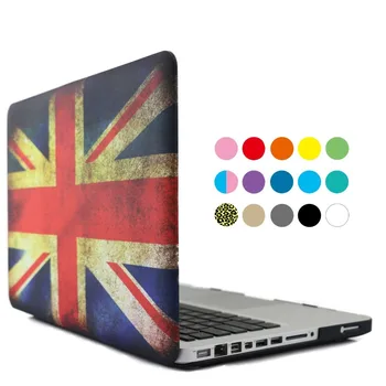 2 en 1 de Tacto Suave de Plástico Duro Caso de Shell Cubierta & Keyboard Cover para Macbook Pro 13