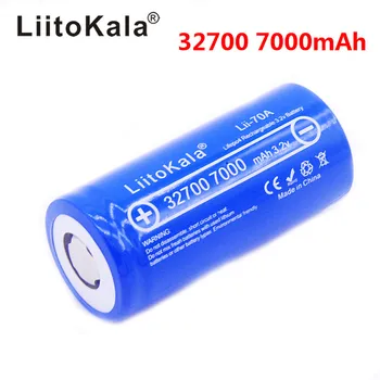 4pcs LiitoKala lii-70A 3.2 V 32700 6500mAh LiFePO4 Batería 35A Descarga Continua Máxima 55A de Alta potencia de la batería 32700 7000