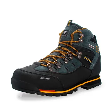 De Cuero genuino de los Hombres zapatos de Senderismo zapatillas de trekking Impermeables zapatos de Escalada al aire libre zapatos para caminar más el tamaño de 46 Botas de Senderismo