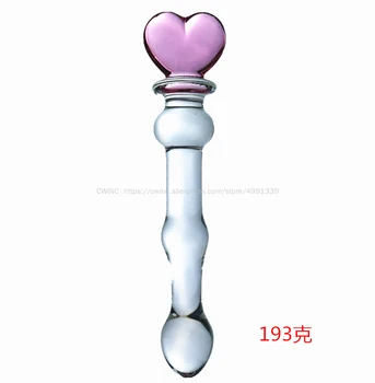 Corazón De Hadas Estilo De La Pluma De La Masturbación Femenina Adulta Productos De Cristal De Pene Butt Plug Plug