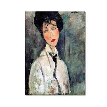 Viejo Maestro Famoso Artista De La Pintura De Figuras Amedeo Modigliani Lienzo De Pintura De Impresión Sala De Estar Decoración Del Hogar Arte Moderno De La Pared Carteles