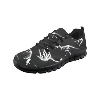 2019 de la Nueva Llegada de los Hombres Zapatos de Dinosaurios Pintura Zapatillas de deporte para Hombre de Moda Casual Zapatos de Malla de Aire Masculino, Zapatos Personalizados