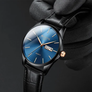 Hombres Reloj de 2020 Marca de Lujo de Acero Inoxidable de la prenda Impermeable del Reloj de la Semana de la Moda de Calendario de Cuarzo de Negocios Masculino relojes de Pulsera Reloj de los Hombres