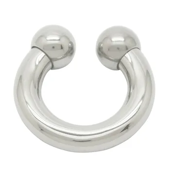 3 mm a 10 mm de espesor joyería piercing del barbell circular perforación del pezón anillo de acero inoxidable tornillo de la perforación del anillo anillos de titanio