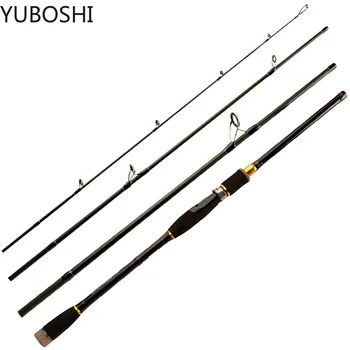 YUBOSHI Nuevo de 4 2.1-2.7 M de la Sección del Viaje Portátil de la caña de Pescar Ultraligero de Peso Mango de EVA Spinning caña de Pescar caña de Pescar