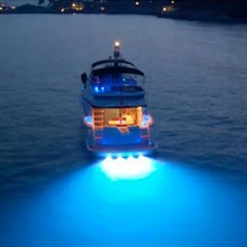 Anti-Corrosión Super Brillante 9W Embarcación Submarina de la Lámpara de Luz Led de la Lámpara del Barco Irregular de la Luz de Inundación del Barco Tapón de Drenaje de la Luz