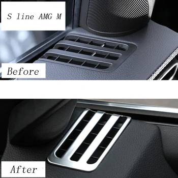 Car Styling aire acondicionado de CA de Salida de Altavoces Estéreo de Auto Adhesivos Cubre de ajuste para Mercedes Benz Clase R W251 R300 320 350 400