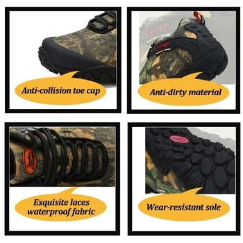 Los Hombres De Alta Superior Zapatos De Senderismo De 2020 Durable Impermeable Anti-Slip De Escalada Al Aire Libre Senderismo Zapatos Botas Tácticas Militares