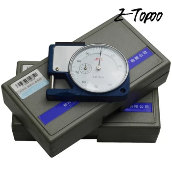 0-10mm*0,01 mm Dial grosor de mini pocket espesor tester medidor de línea Complemento Medidor de Pinza de Medición de la herramienta