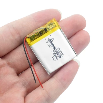 2PCS 303035 3.7 v 350mAh de Iones de Litio Li-polímero de la Batería PCM Protegido Selfie Stick Grabadora de Conducción Localizador de Radio Bateria Lipo