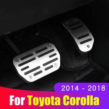 Coche tapa del pedal del Acelerador pedal de freno Cubierta No-Perforación de Reforma Interior para el toyota corolla 2016-2018 Accesorios