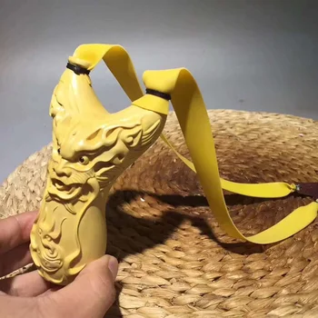 Madera de boj honda tridimensional de la escultura de pulido Colección de regalos al aire libre de la caza tradicional Tirachinas