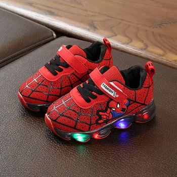 Zapatos de los niños para los niños de colores Led luminoso con Luz Niños de la Danza de la Luz Hasta las Zapatillas de deporte de Primavera Zapatos Calientes para los Niños Regalos