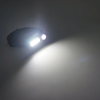 Aukelly Mini MAZORCA LED de los Faros los Faros XPE la Cabeza de la Lámpara de la Linterna USB Recargable 18650 de la Antorcha de Camping Senderismo Pesca de la Noche de Luz