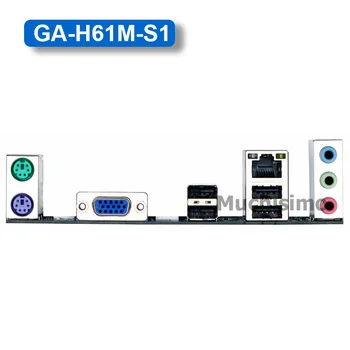 GIGABYTE GA-H61M-S1 de Escritorio de la Placa madre y H61 de Socket LGA 1155 i3i5i7 DDR3 16G uATX UEFI BIOS Original H61M-DS1 Renovar la Placa base